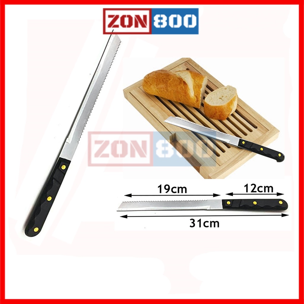 Bread Knife / Pisau Roti Double  1pcs / Plastic Handle 1pcs