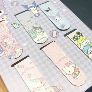 6Pcs Sanrio Cute Magnet Bookmark Mymelody Kuromi Cinnamoroll Reading ...