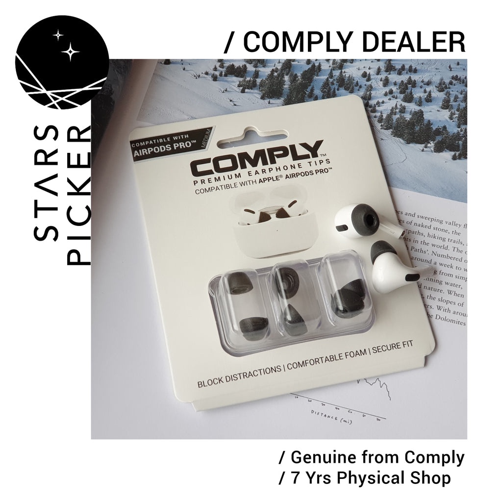 Comply Foam Tips 2.0 for AirPods Pro (44-50201) Memory Foam Premium Earphone Tips for Apple (M size only) | Shopee Malaysia