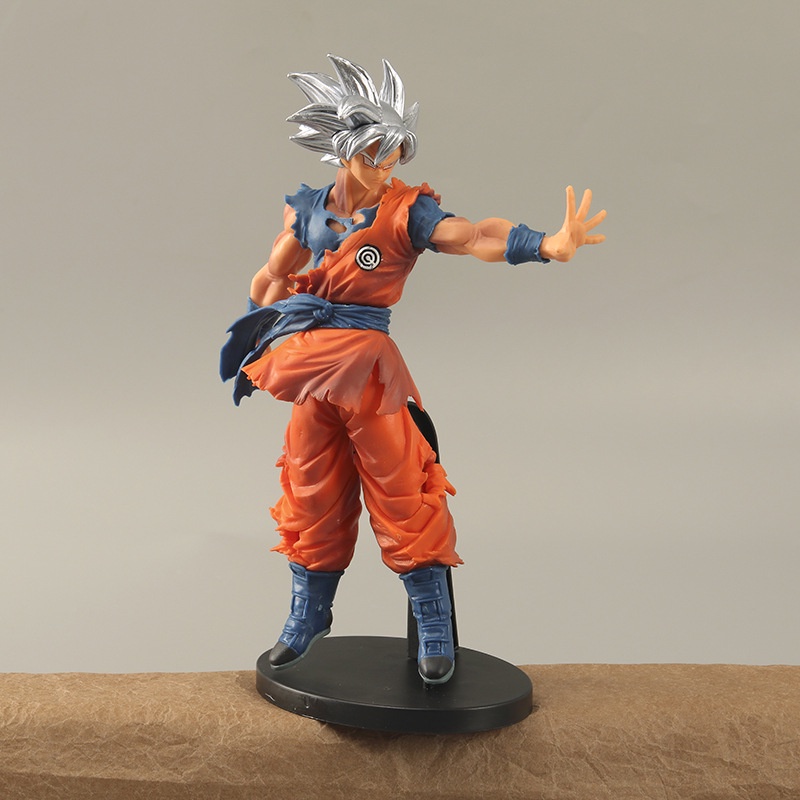 23cm Dragon Ball Super Son Goku Kakarotto Migatte no Gokui Ultra Instinct Key of Egoism Super Saiyan PVC Action Figures Model Dolls Toys Kids Gifts