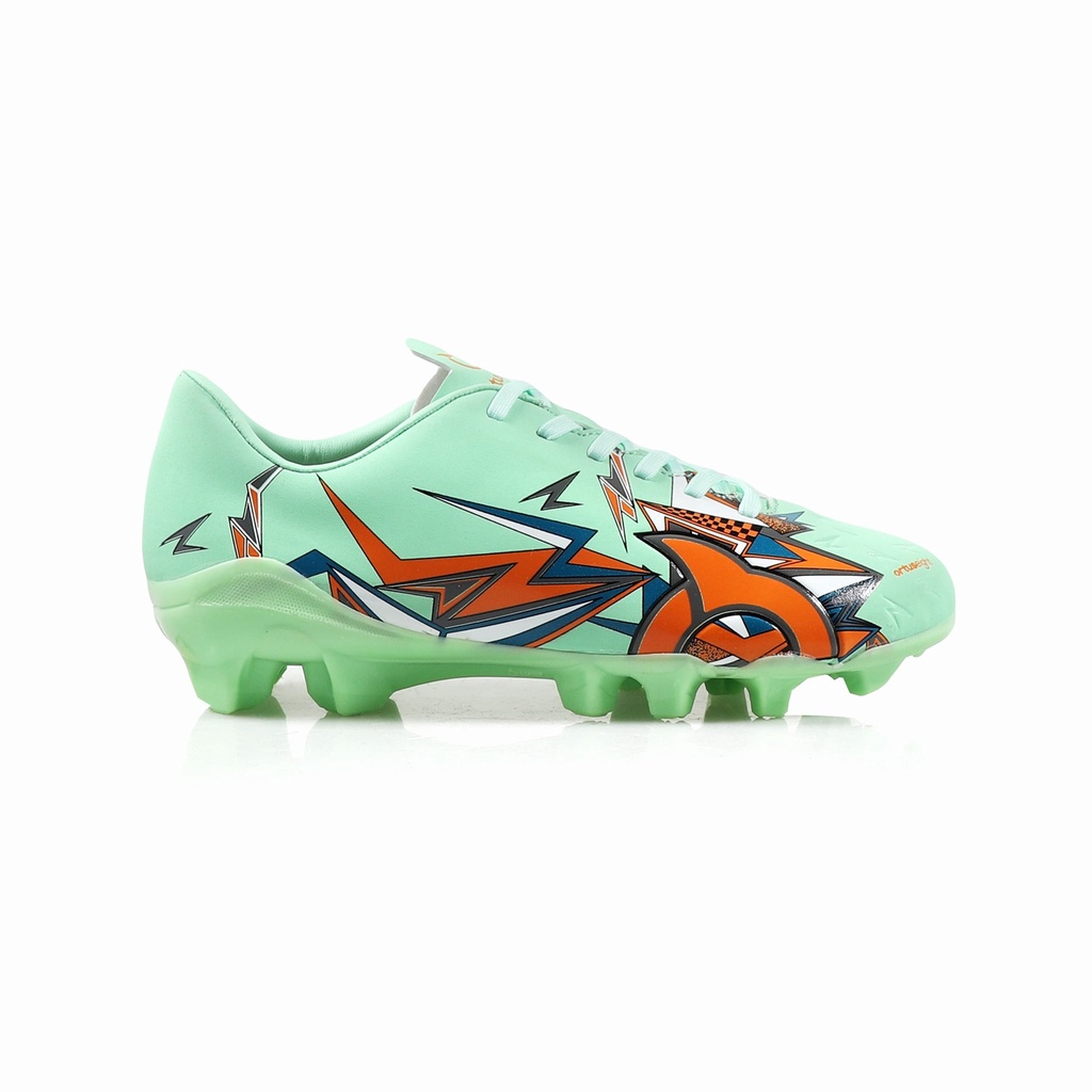 Soccer Shoes Catalyst Thunderclap FG JR Mint Green Ortrange Navy