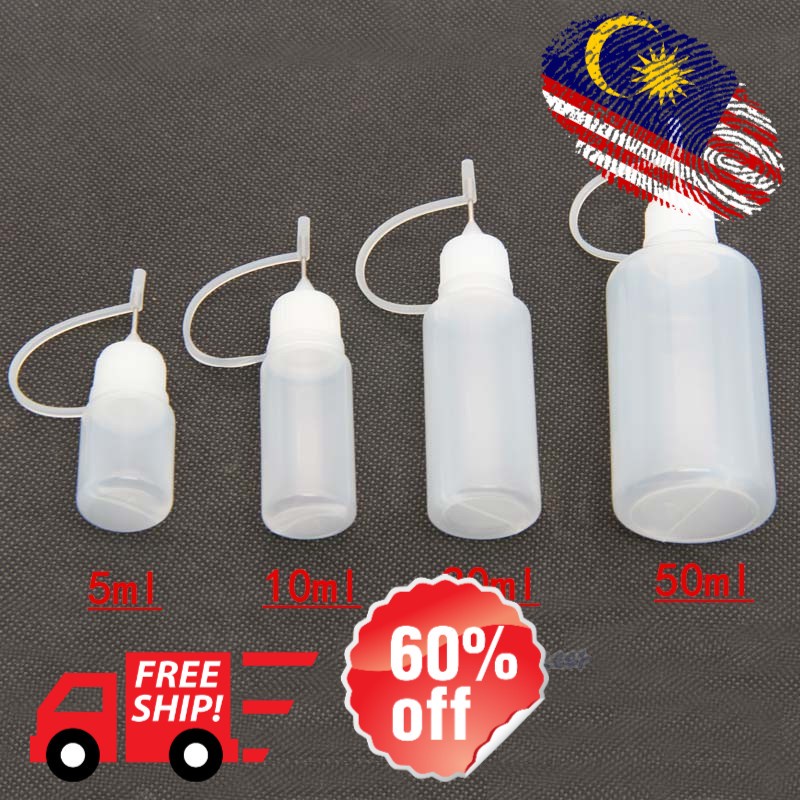 Versatile Purpose Get Organized 3 Empty Needle Bottles 5ml 10ml 20ml 50ml Sizes Available! - Image 3