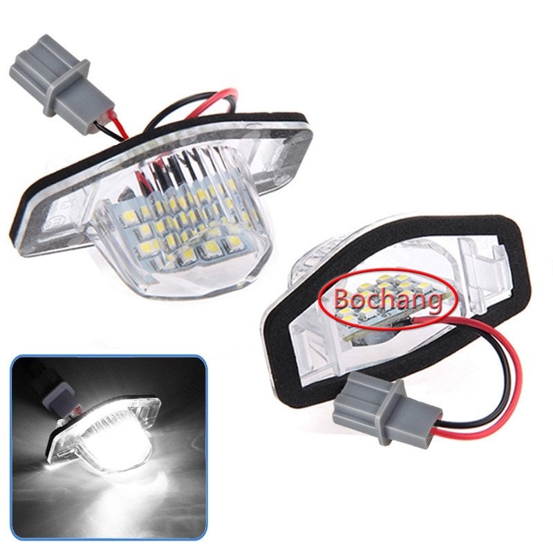 bochang 2Pcs Error Free Led License Number Plate Light Lamp Bulb Kit For Honda Pilot CRV Fit Jazz City Civic Crosstour Accord MR-V Odyssey