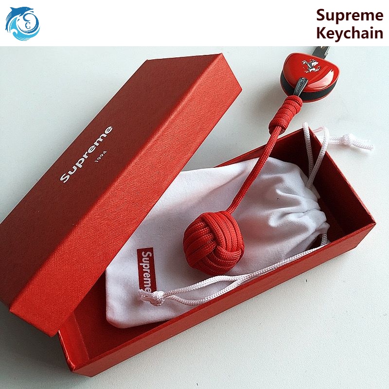 Youpin Supreme Keychain Mercedes-Benz Bmw Audi Porsche Ferrari Car Red Pendant Men Women Couples Gifts