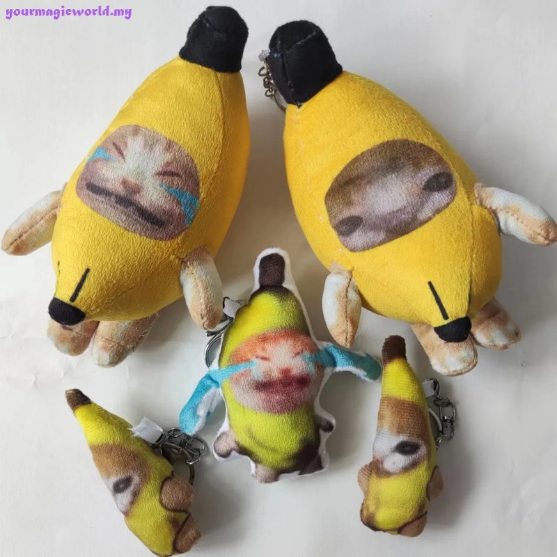 10cm Banana Cat Plush Toy Banana Cat Crying Meme Banana Cat Keychain Cat In Banana Doll Happy Children Gifts