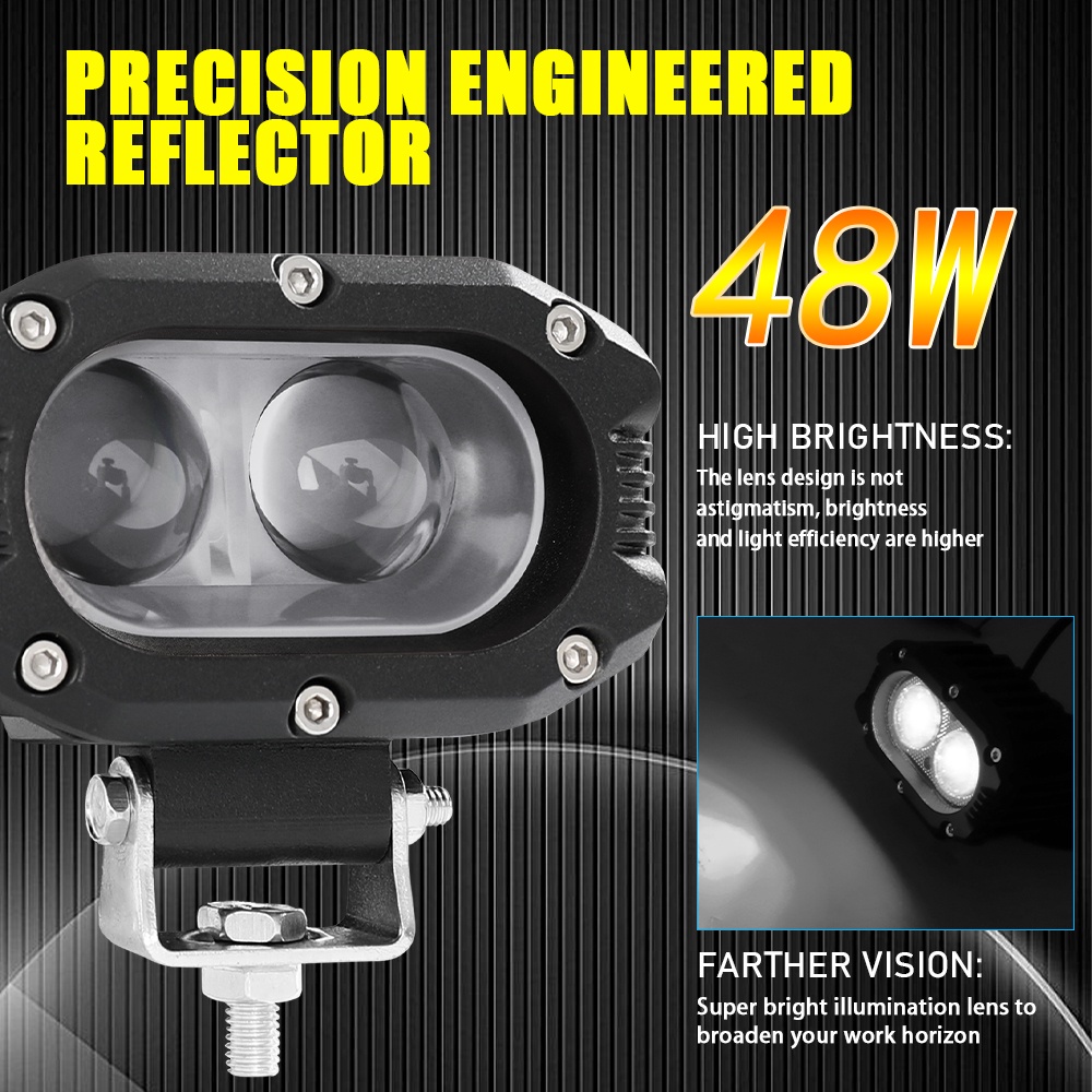 Versatile Durable DVISUV 4inch Car Lights Led Work Light 6500K Spot Beam Motorcycle 4x4 Offroad Truck SUV AVT 12V 24V... - Image 5