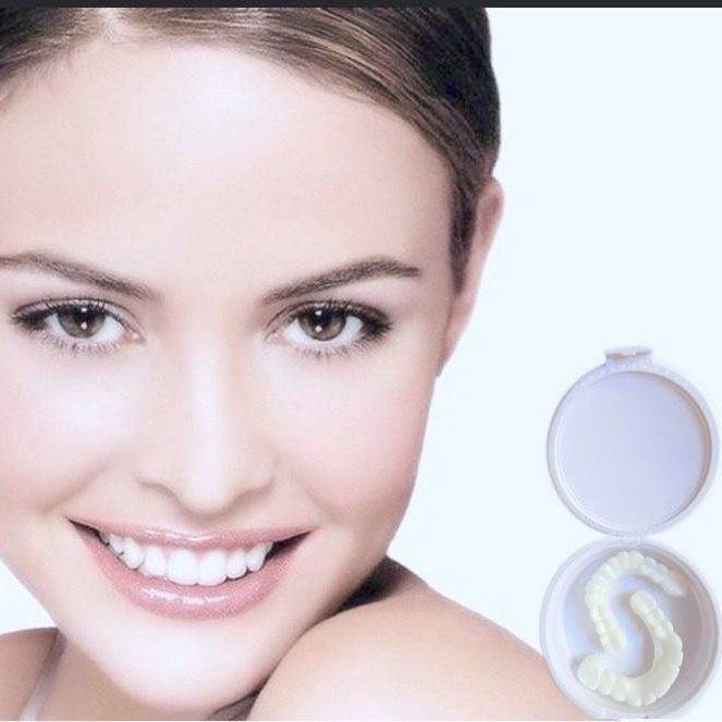 Durable Premium denture teeth Pendakap silikon baru palsu simulasi gigi yang hilang sementara Purpose - Image 5