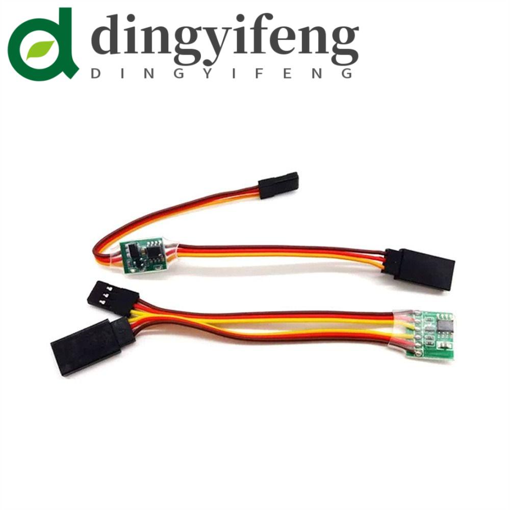 DINGYIFENG Servo Signal Reverser Electronic 5V~6V V-Tail Airplane Parts for Rc Servo for JR Futaba Plane V-tail Reverse Steering Gear