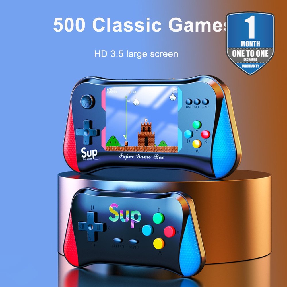 500 Games X7M Game Console Portable Handheld Game Players 3.5inch High Definition Large Screen Retro Video Game Console