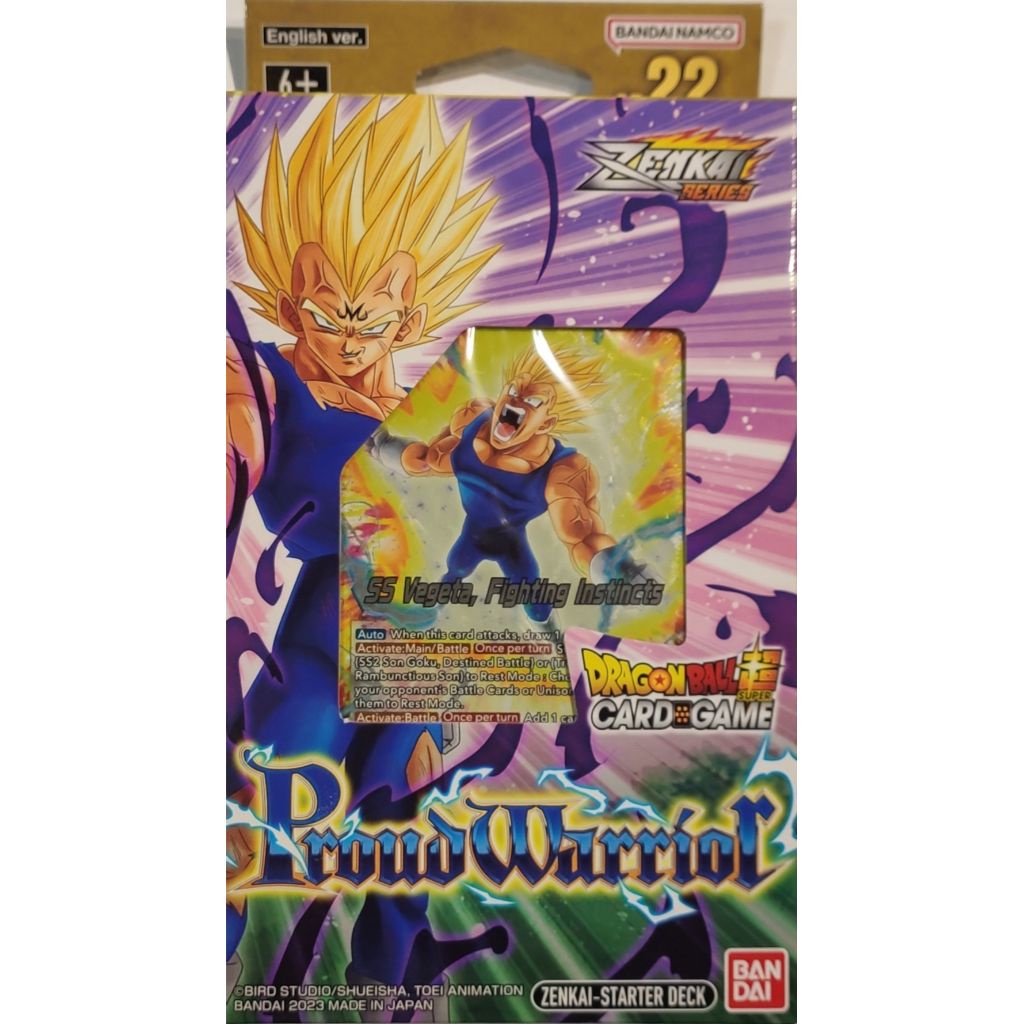 (Special Offer) Dragon Ball Super Card Game Zenkai Series Starter Deck SD22 Proud Warrior