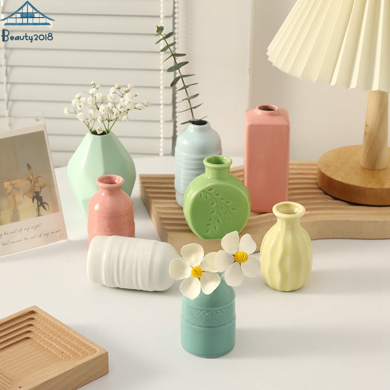 Creative Ceramics Vase Simple Hydroponic Flower Vessels Modern Vase Home Decor