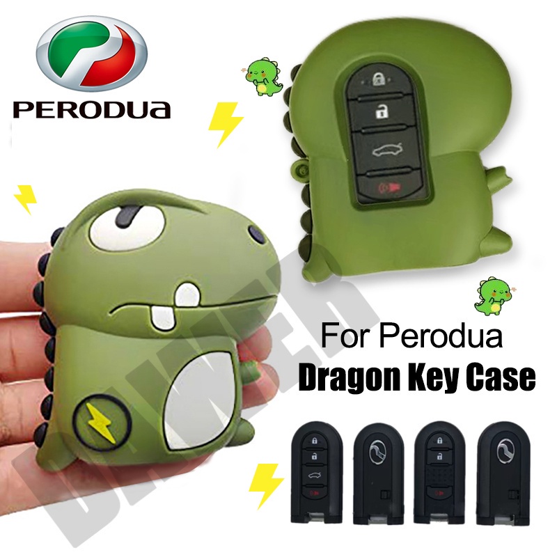 Multi Premium Cute Dragon Car Key Case Perodua MYVI BEZZA AXIA SE ARUZ ALZA ATIVA Malaysia National Accessories Lady ... - Image 4
