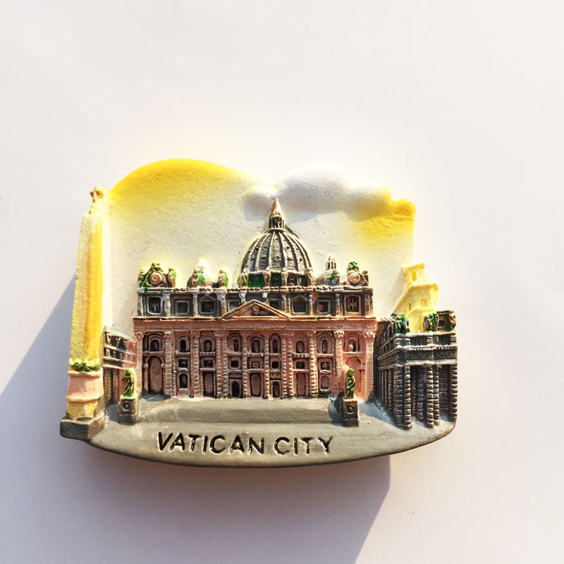 Vatican Rome Italy landmarks Refrigerator Magnets 3D Resin Handmade Refrigerator Magnets Creative Souvenirs Home Decoration