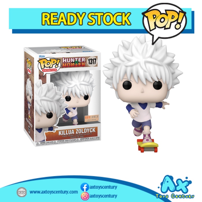 Funko Pop! Hunter X Hunter Killua Zoldyck on Skateboard #1317 Boxlunch Exclusive