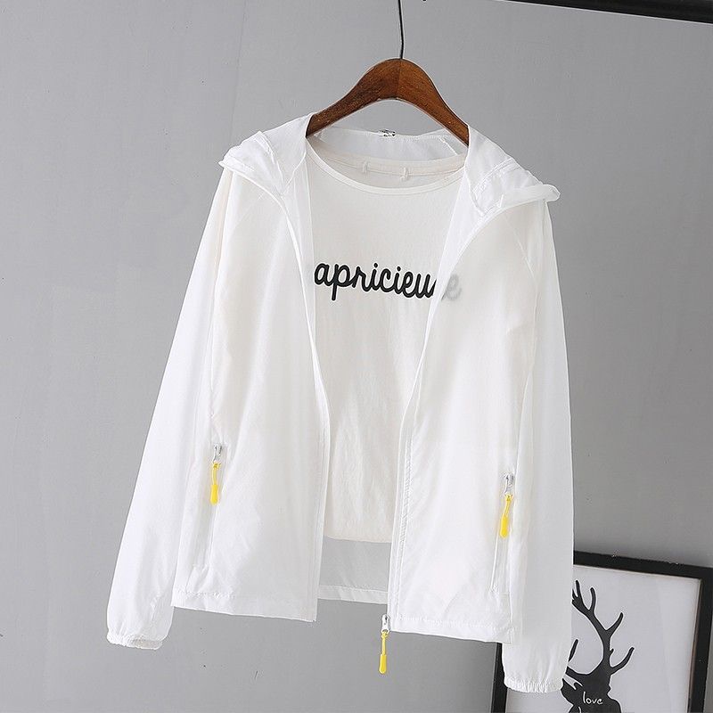 Large Size 1-150kg Ice Silk Sunscreen Clothing Women Summer Anti-Ultraviolet Sunscreen Shirt Thin Style Breathable Hooded Sunscreen Clothing