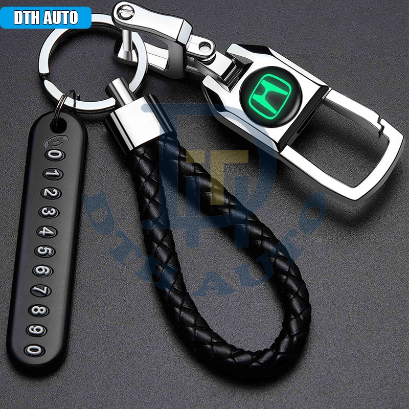 DTH Honda Keychain Car Keychain Metal Key Chain Upgrade Motorcycle Keychain With Number