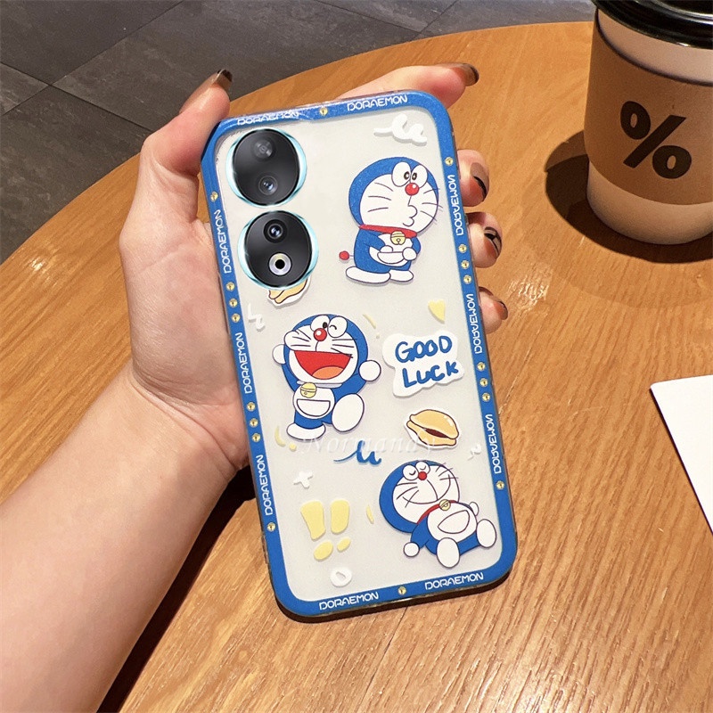 Hot Sales Smartphone Case for HONOR 90 Lite Honor 70 X9a X7a X8a 4G 5G Creative Cute Cartoon Doraemon Ultra Thin Transparent Casing Ultra-thin Back Cover Silicone Softcase