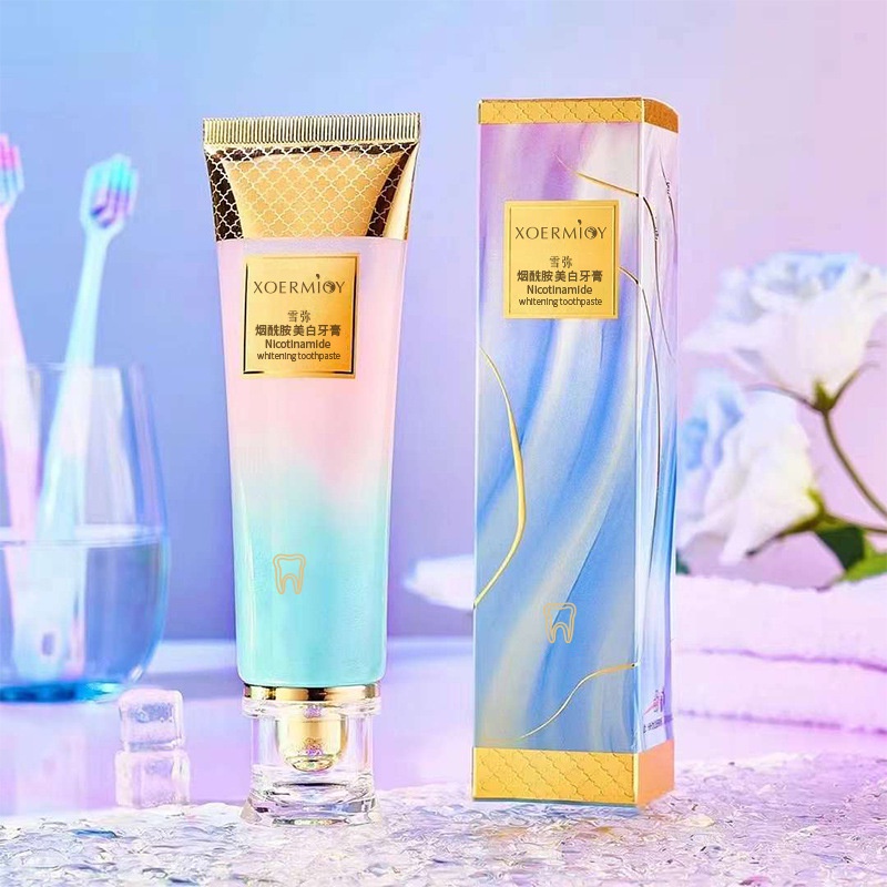 Durable Must Xuemi Niacinamide Whitening Toothpaste 100g Stain Remove Yellowing Fresh Breath Clean Teeth Oral Gum Car... - Image 5