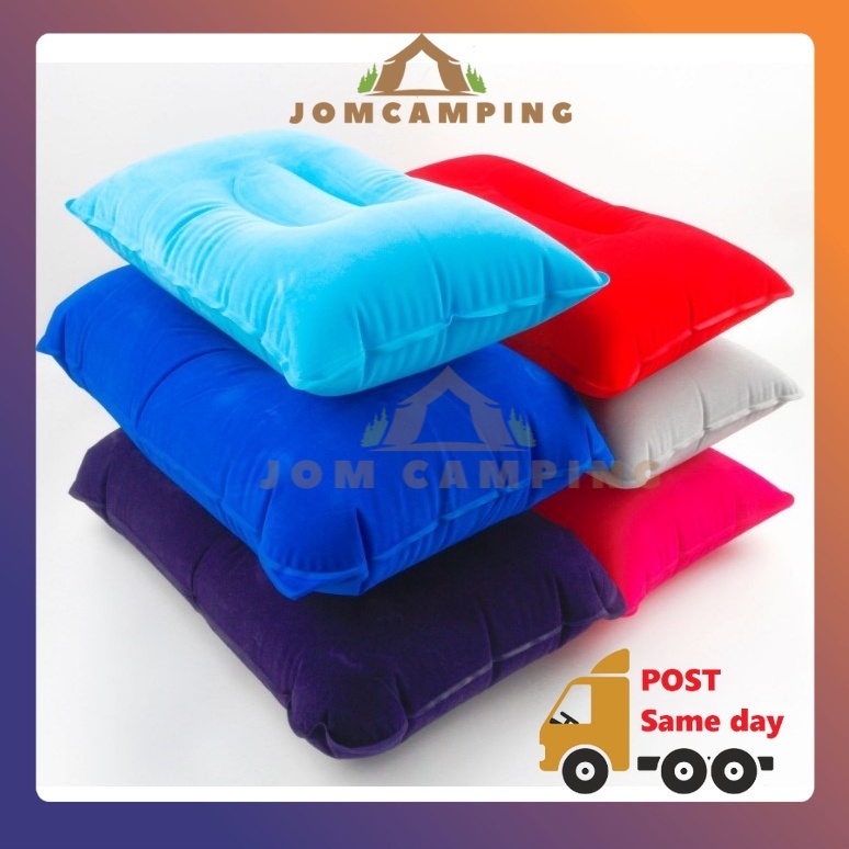 Bantal Angin sleep tidur bantal Inflatable Bantal Travel Bantal Udara Nap Cushion Camp pillow Katil Pesawat Kereta Tidur