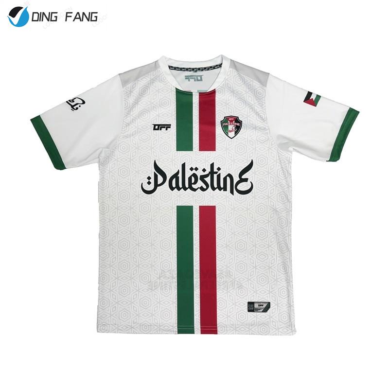 New Got Palestine Jersey Sublimation Offense White Jersi Soccer Football Futsal