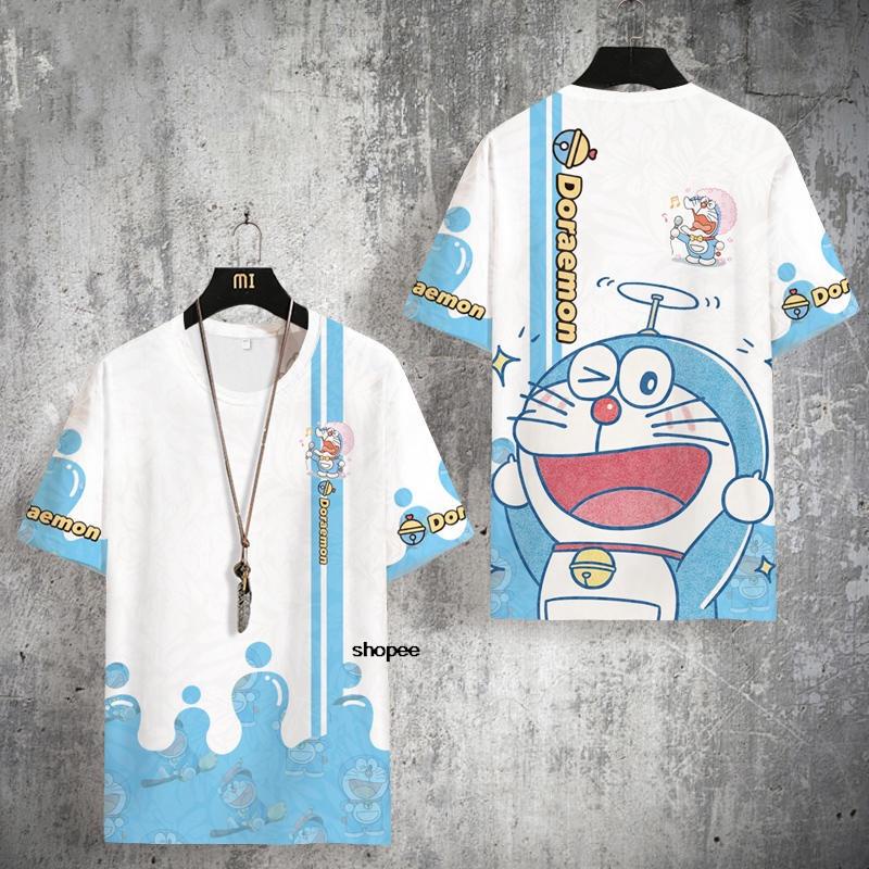 Doraemon Joint Short-Sleeved T-Shirt Men 2023 New Style Anime Merchandise Quick-Drying Half @