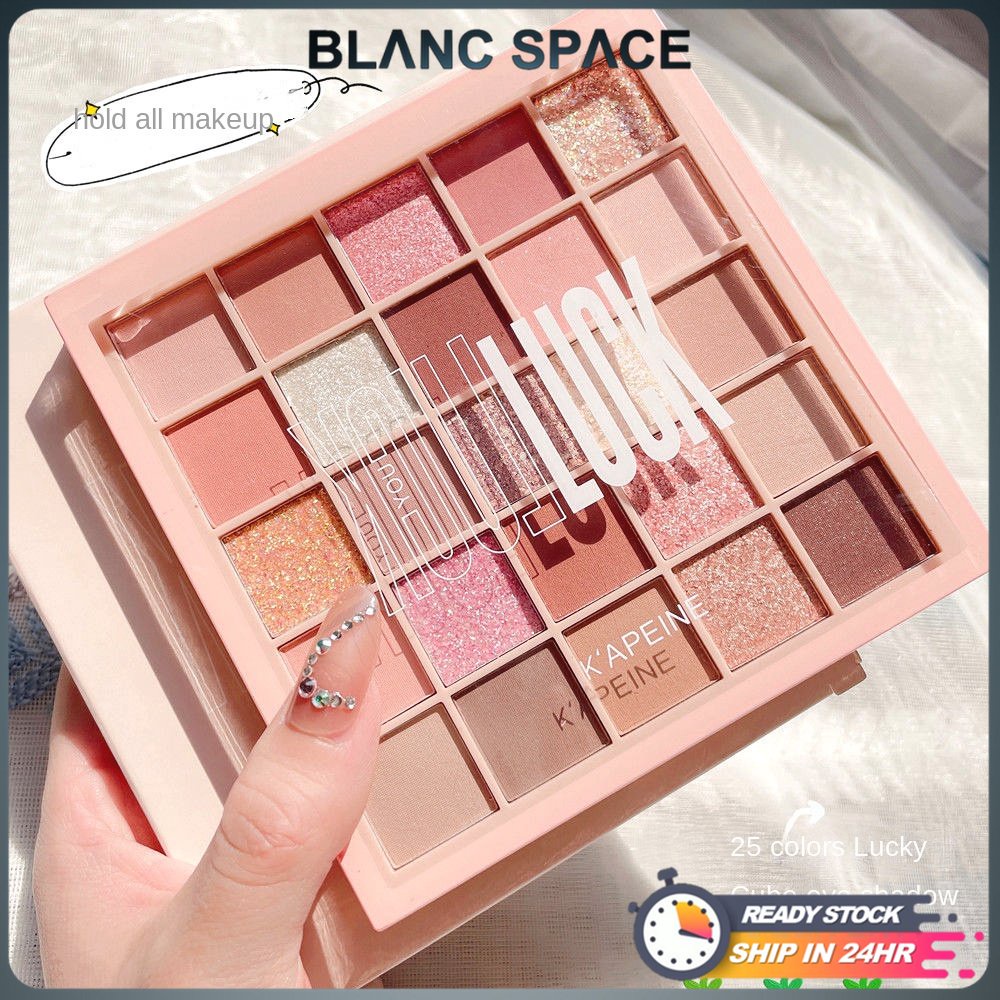 [Johor Seller] 25 Color Eyeshadow Palette Makeup Set Glitter Matte Eye Pearl Natural Naked Low Pigment Matte Waterproof