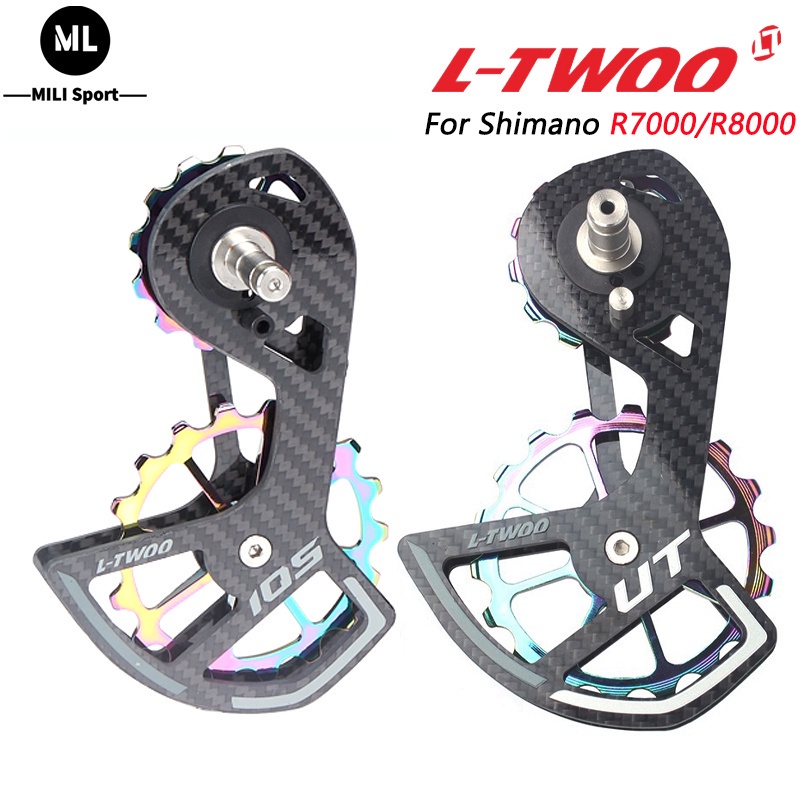 Premium Have LTWOO 105 R7000 R8000 5800 6800 Bicycle Ceramic Bearing Carbon fiber Pulley Wheel Set Rear Derailleurs G... - Image 3