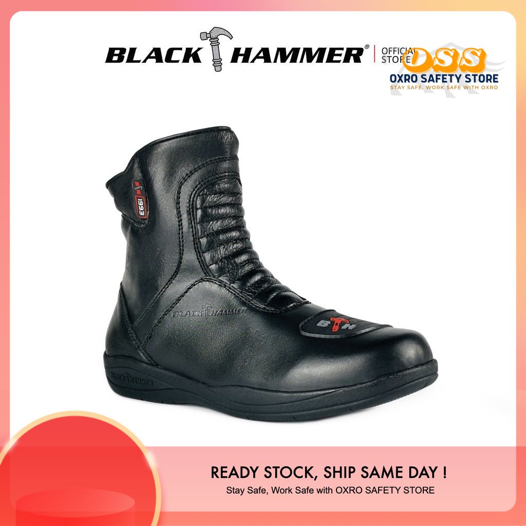 Black Hammer Men Motor Boot Mid Cut BHB-6011