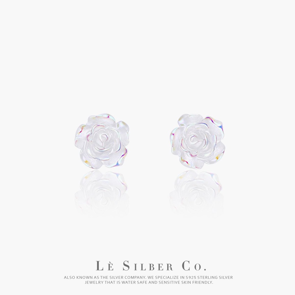 Lè Silber Co.S925 - Celestial Rose Stud Earrings