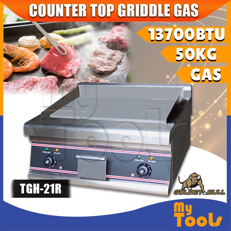 Mytools Golden Bull Counter Top Griddle Gas TGH-21R (13700BTU) Heavy Duty