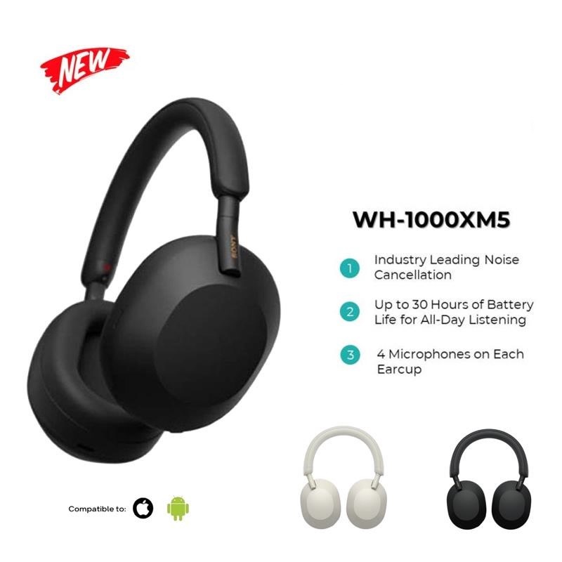 WH-1000XM5 Wireless Bluetooth Headphones Noise Cancelling Headphones Headphones Over-Ear Headphones Entertainment