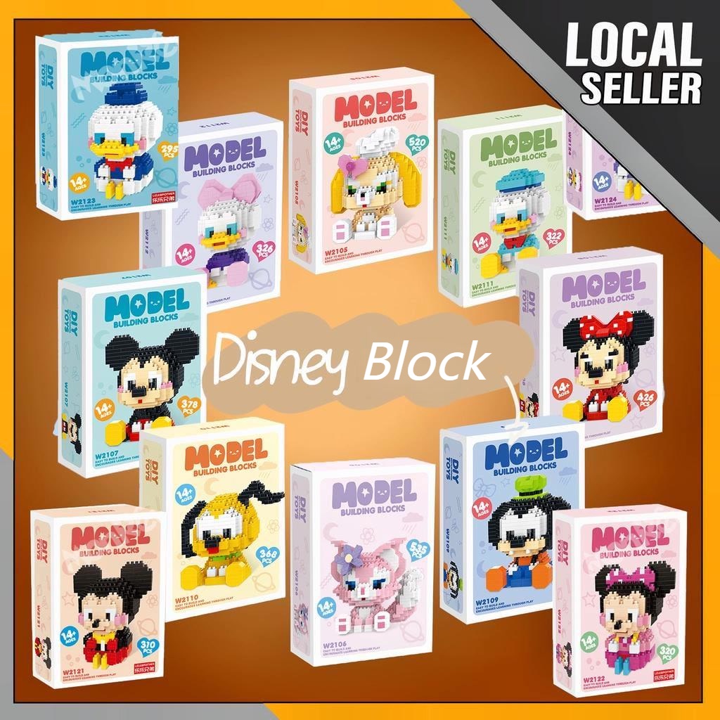 Local SellerBuilding Blocks Disney Stella Lou Linabell Education Toys Cute Tiny Table Decoration Adorable Handicraft