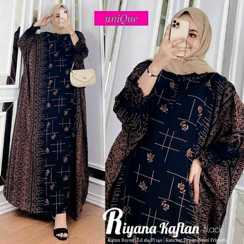 (WHOLESALE DASTER) Riyana Kaftan Rayon Paula Kaftan Bara Kaftan Kaftan Sari Bilbina SUPER Jumbo BIG BUNDA HOME KAFTAN | SUPER GRADE RAYON MATERIAL a | FRONT ZIPPER Jois Kaftan Home Daster Jumbo Batik 