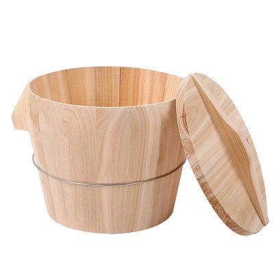 Get gifts/QMRice Steaming Barrel Fir Handmade Zhengzi Wooden Barrel Rice Chopsticks Zhengzi Bamboo Bamboo Food Steamer