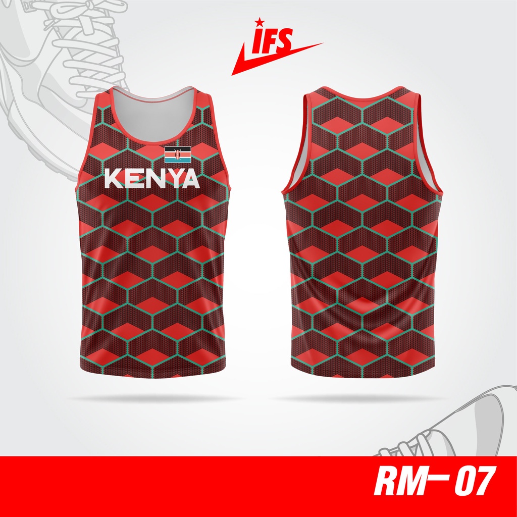 Team Kenya Olympic 2024 Marathon Running Shirt Casual Jersey Outdoor Loose Short Sleeve T-shirt