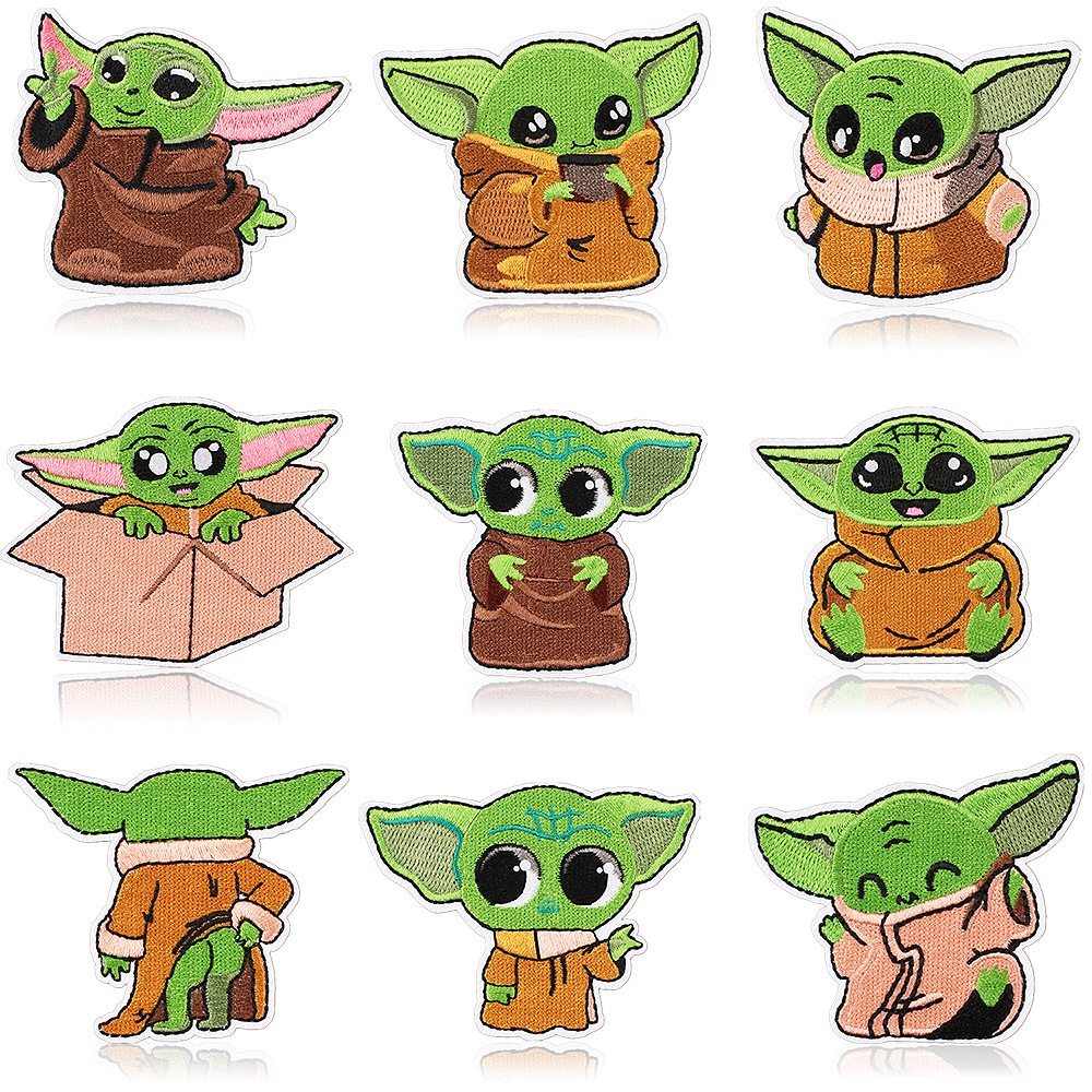 Yoda Baby Series Hot Melt Adaptive Embroidery Patch Bag Clothing Ioning Patch