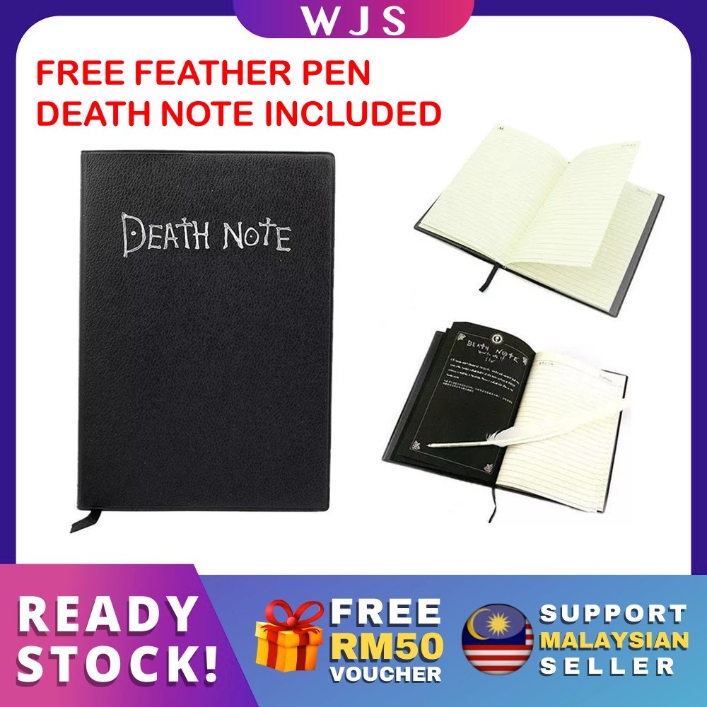 ??FREE RM50 VOUCHER?MLQ Death Note Notebook Manga Anime Otaku Japanese Collectible Buku Nota Death Note 死亡笔记本