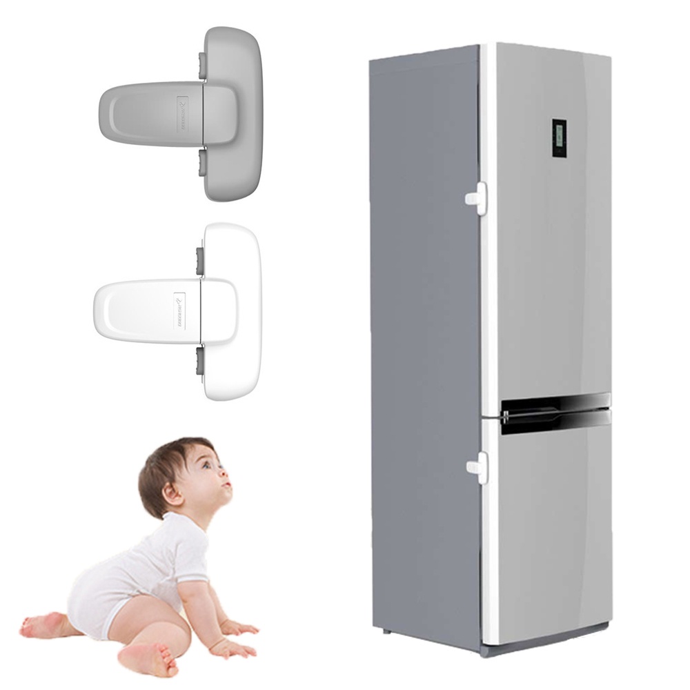 Reliable Have EVAN Home Fridge Door Lock Kids Freezer Refrigerator Catch Cabinet Toddler Child Protector Baby Safety/... - Image 5