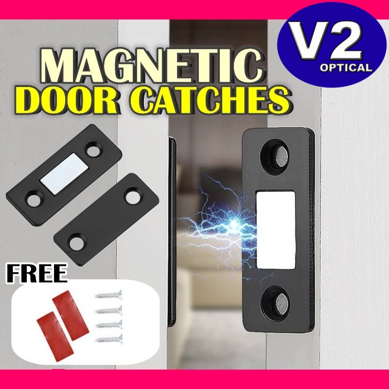 Super Strong Magnetic Hidden Closer Door Catch Stopper Kitchen Wardrobe Furniture Cabinet Concealed Latch