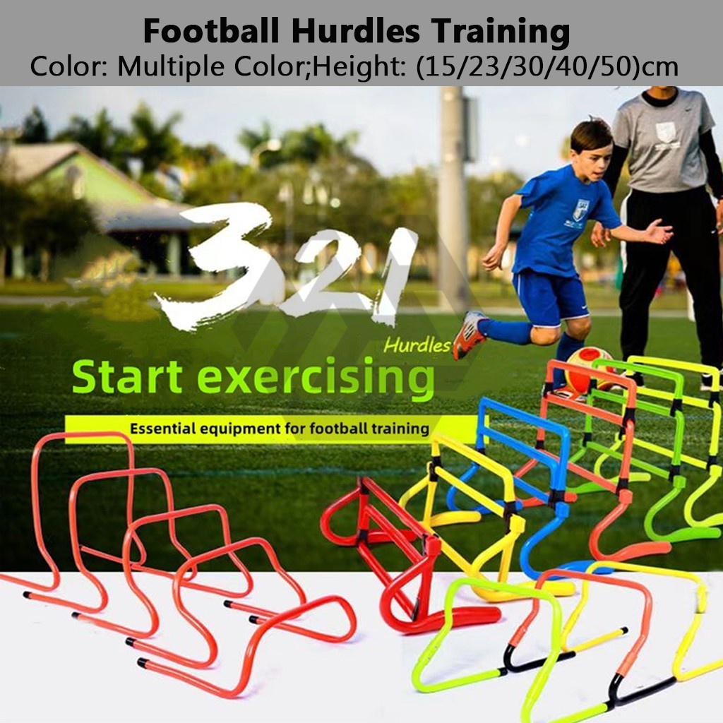 3H Halangan Latihan Bola Sepak | Football Agility Hurdle Training Equipment | Outdoor Speed Obstacle