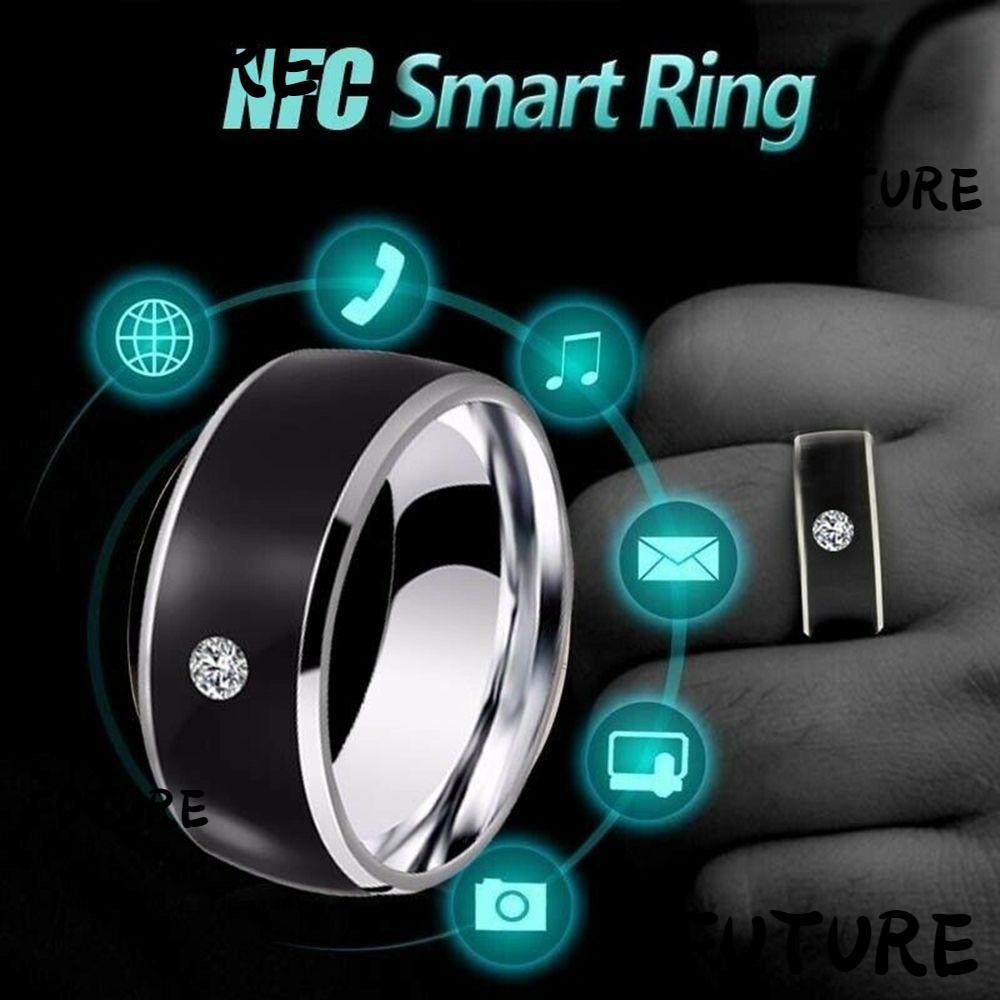 FUTURE NEW NFC Finger Ring Waterproof Smart Wearable Connect Android Phone Equipment Technology Fashion Multifunctional Intelligent/Multicolor