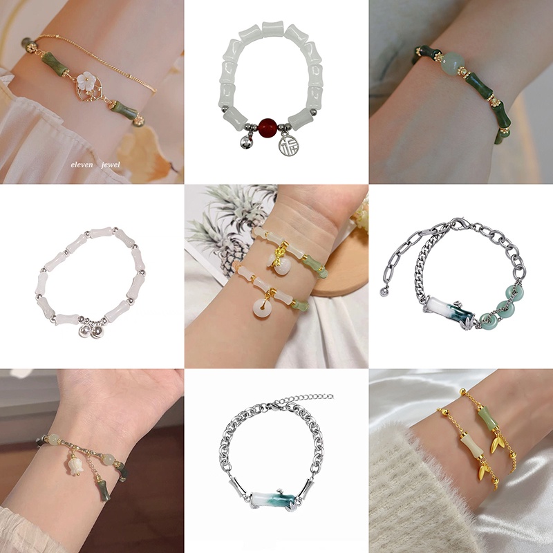 Fashion Alloy Bamboo Flower Bracelet for Women