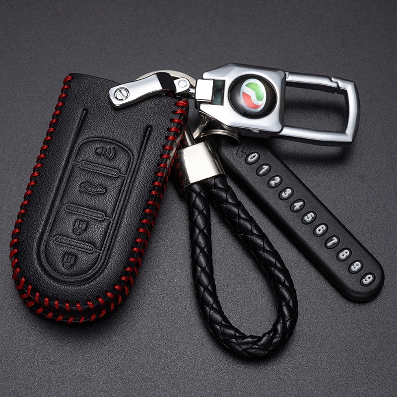 Reliable Purpose PERODUA MYVI BEZZA AXIA ARUZ Leather Key Cover Holder Premium Grade Ready Stock - Image 5