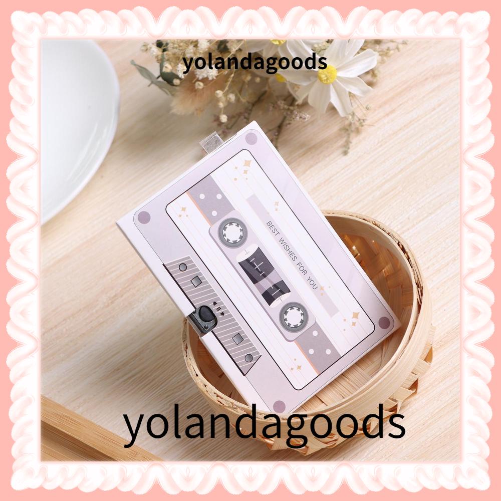 ☆YOLA☆ Send A Sound Cassette Tape Voice Message Personalized Recordable Greeting Card Your Own Card DIY Audio Cards Music or Sound Effects Custom Design Artwork Recordable Musical Birthday DIY Greeting/Multicolor