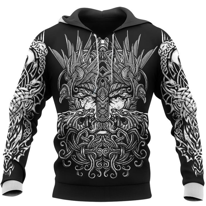 Viking Hoodie 3D - Odin Raven - Ulfberht Swords