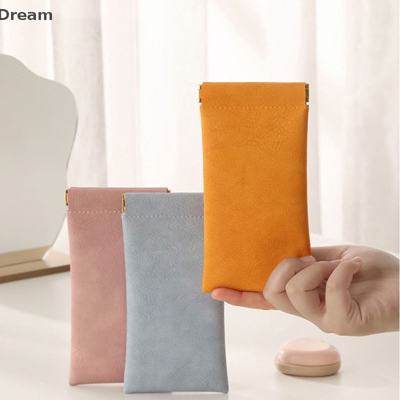 Soft PU Leather Glasses Bag Cases Waterproof Data Cable Headphone Storage Bag On Sale