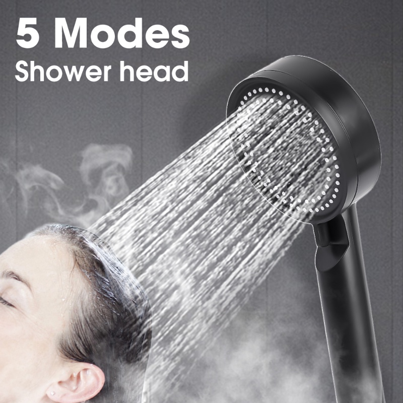 5 Gears High Pressure Large Spray Area Shower Head / Handheld Water Saving Eco-friendly Shower Nozzle