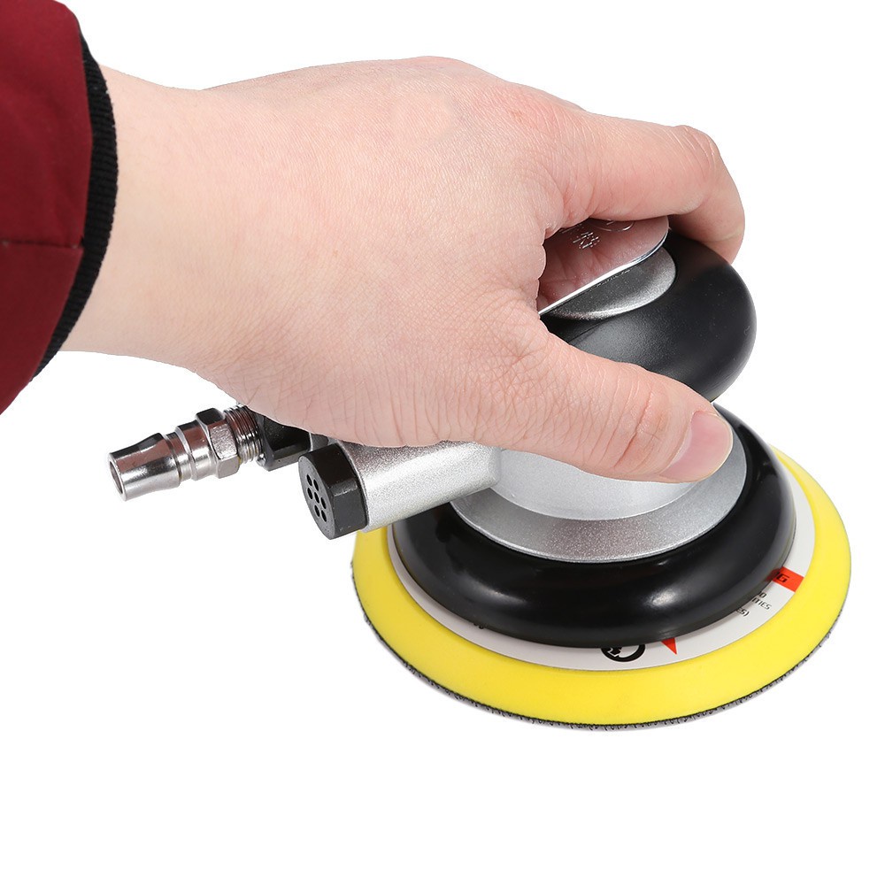 Quality Purpose 5 inch Non-vacuum Matte Surface Pneumatic Air Sander Polished Grinding Machine Essential - Image 5
