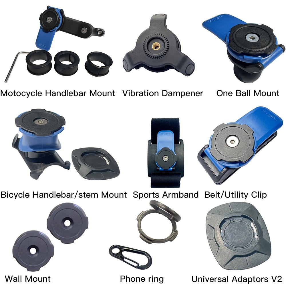 Durable Must Bicycle Handlebar Stem Holder Phone & Motocycle &Universal adaptors V2 Wall Mount VIBRATION DAMPENER Sel... - Image 3