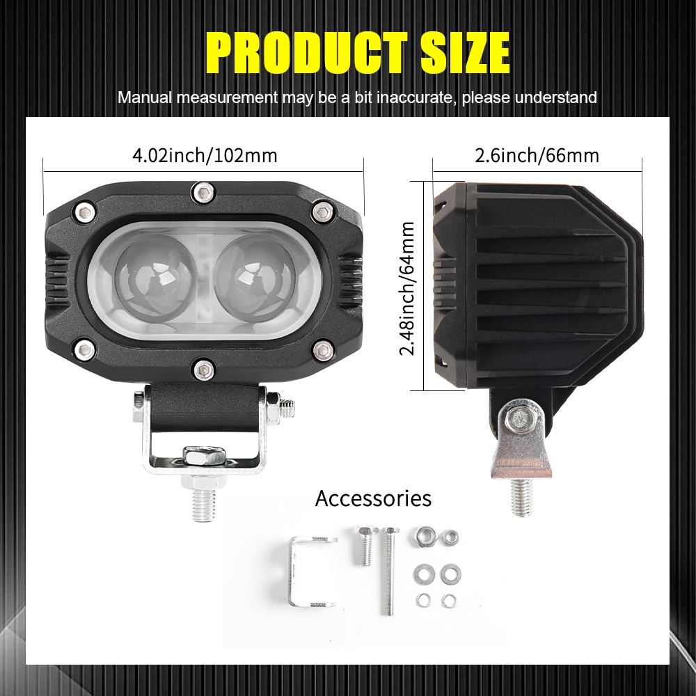 Versatile Durable DVISUV 4inch Car Lights Led Work Light 6500K Spot Beam Motorcycle 4x4 Offroad Truck SUV AVT 12V 24V... - Image 4